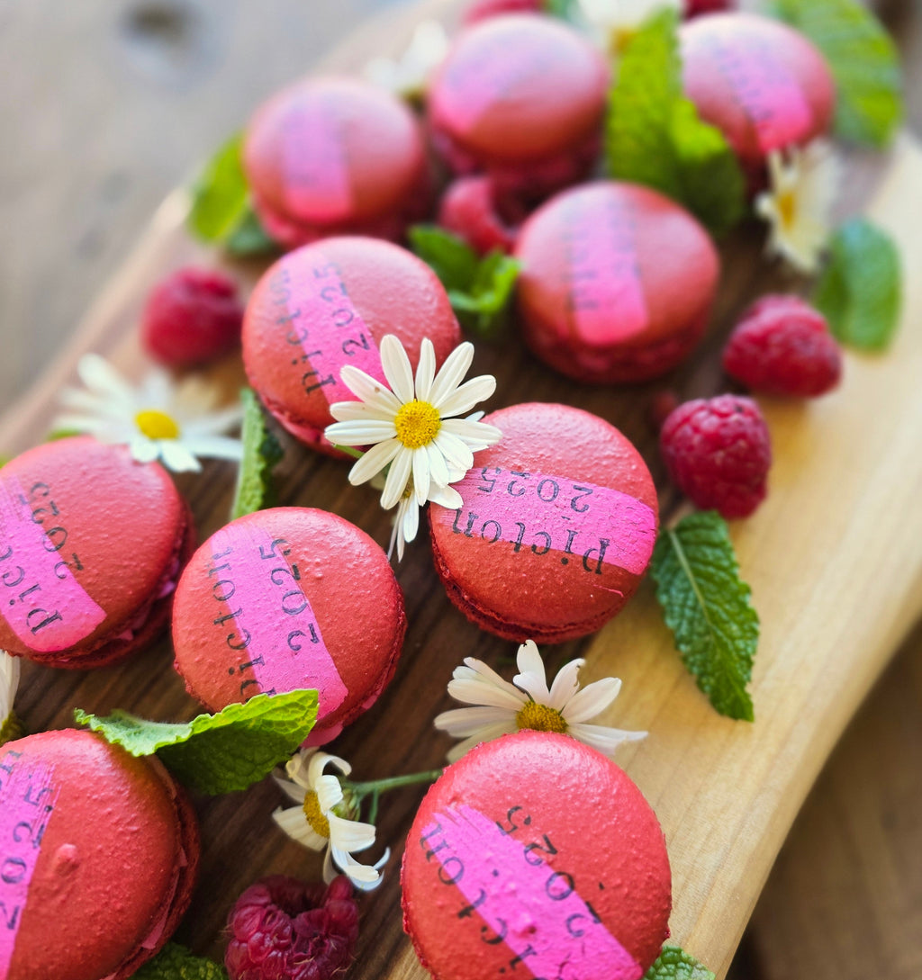 12 Custom Macarons